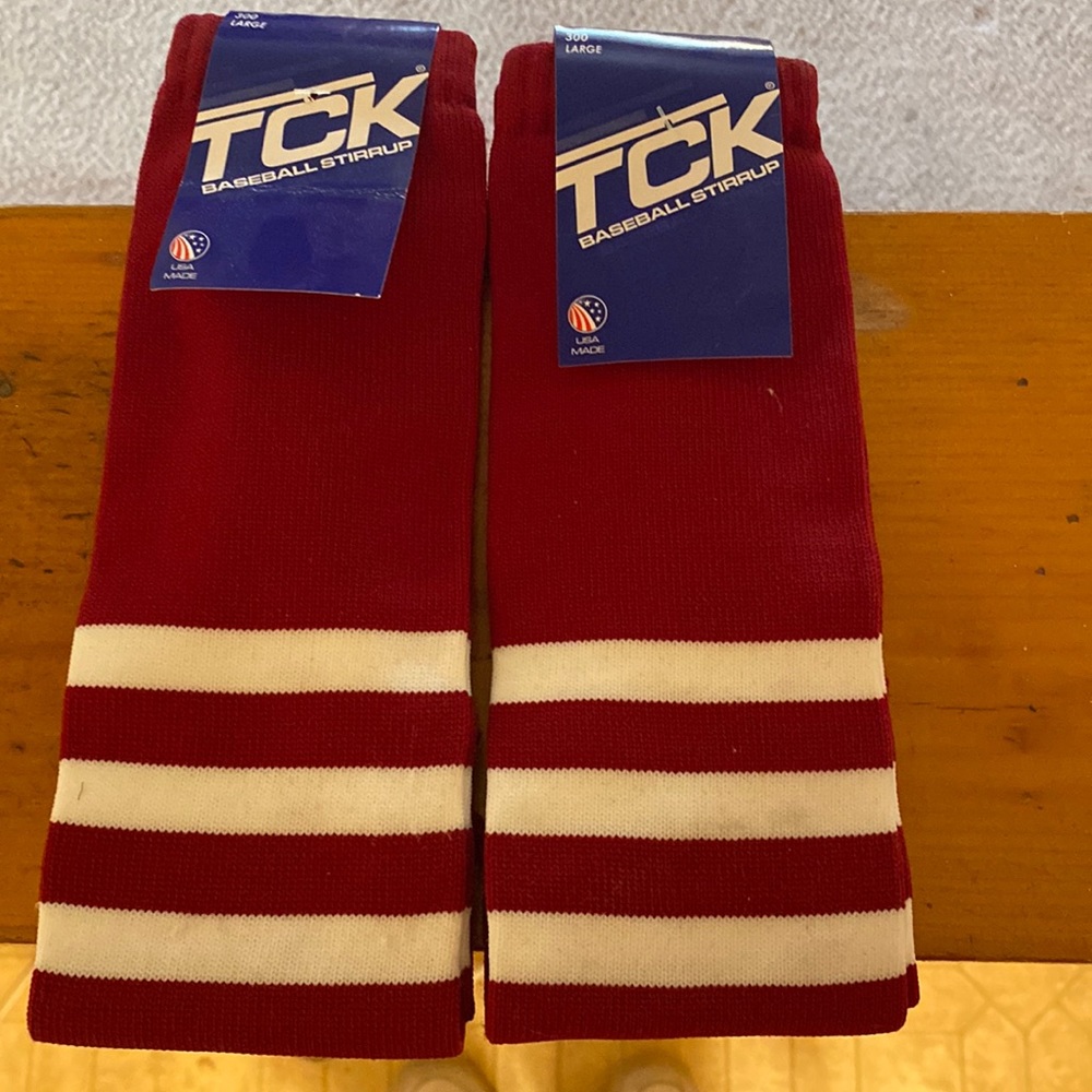 Red Stirrup Baseball Socks